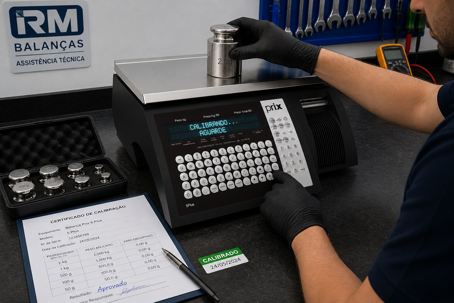 Calibração de balança comercial com atendimento técnico especializado